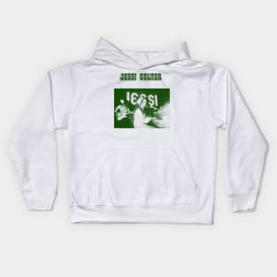 jessi colter// green solid style, Kids Hoodie